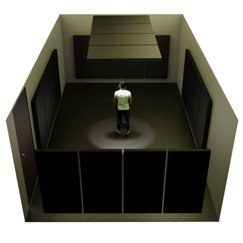 Studio Acousticis Studio Vocal Room Acoustic Panel Kit featuring 2-inch acoustic panels all crafted with a plywood frame, rockwool interior, and acoustically transparent fabric.