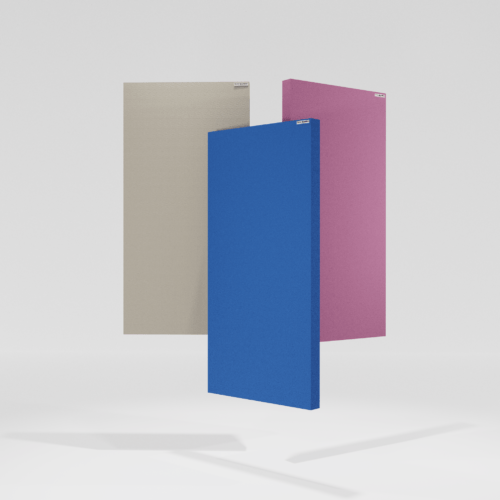 Image of a 2-inch-thick acoustic panel with a wooden frame, rockwool infill, and acoustic fabric covering. Perfect for sound absorption in homes, offices, studios, and more. Made in India, chemical-free, and affordable.