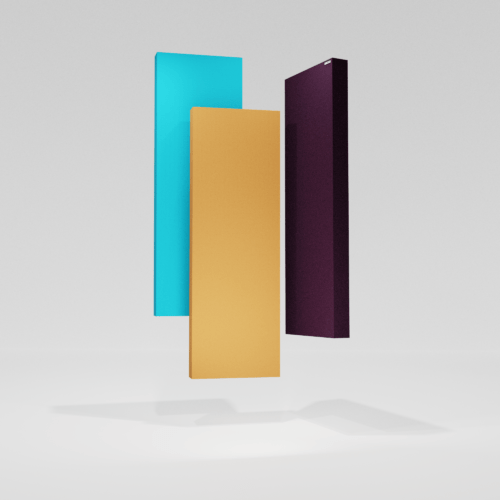 Image of a 4-inch-thick acoustic panel with a wooden frame, rockwool infill, and acoustic fabric covering. Perfect for sound absorption in homes, offices, studios, and more. Made in India, chemical-free, and affordable.